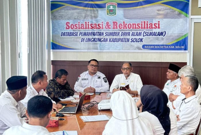 Pemkab Solok Sosialisasi Database Pemanfaatan Sumber Daya Alam
