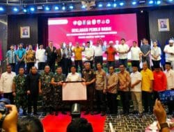 Pj Gubsu Bersama Forkopimda dan Insan Pers Deklarasi Pilkada Damai