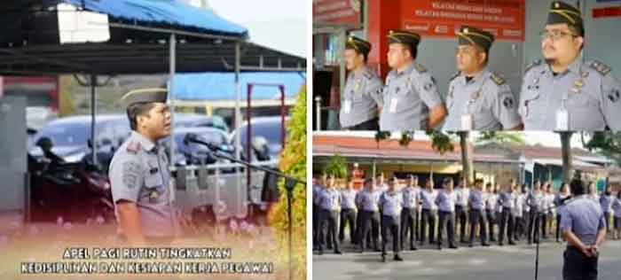 Apel Pagi Rutin Tingkatkan Kedisiplinan dan Kesiapan Kerja Pegawai Rutan Kelas I Medan
