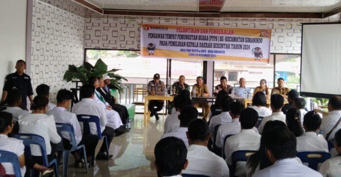 Polres Samosir Amankan Hari Terakhir Pelantikan dan Pembekalan Pengawas TPS Pilkada 2024