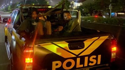 Polrestabes Medan Tangkap Dua Pencuri Besi di Jalan Kapten Sumarsono