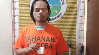 Pria Asal Desa Ambarita Diamankan Polres Samosir Diduga Berjualan Narkotika Jenis Sabu