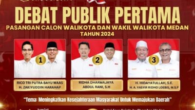 Besok, KPU Medan Gelar Debat Pertama