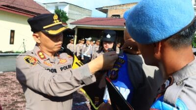 Polres Samosir Gelar Apel Pasukan Operasi Aquabike Toba 2024