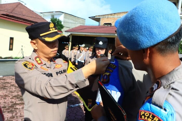 Polres Samosir Gelar Apel Pasukan Operasi Aquabike Toba 2024