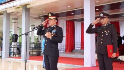 Kapolres Aceh Timur Inspektur Upacara Hari Pahlawan