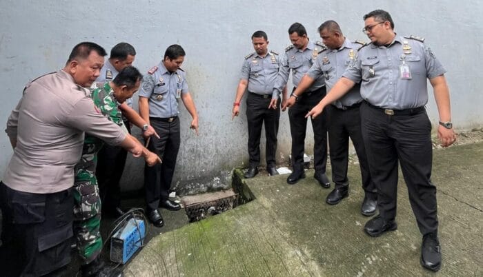 Karutan Kelas I Medan Cek Kondisi SarPras Keamanan Kontrol Area Brandgang