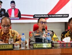 Kapolres Samosir Tekankan Pencegahan Gangguan Keamanan Jelang Pencoblosan Pilkada 2024