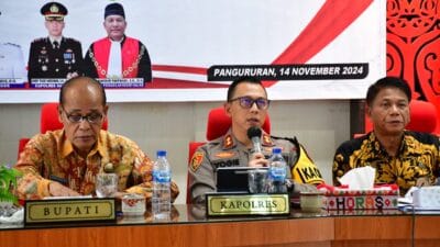 Kapolres Samosir Tekankan Pencegahan Gangguan Keamanan Jelang Pencoblosan Pilkada 2024