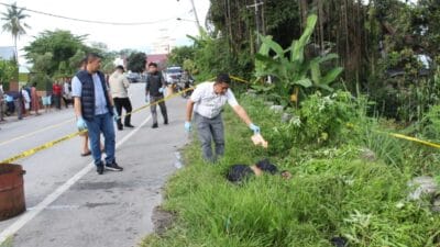 Polres Samosir Olah TKP dan Penyelidikan Penemuan Mayat di Desa Simarmata