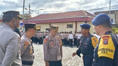 Kapolres Samosir Ucapkan Terima Kasih dalam Apel Konsolidasi Pengamanan Aquabike 2024
