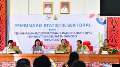 Pemkab Samosir Bersama BPS Selenggarakan Pembinaan Statistik Sektoral