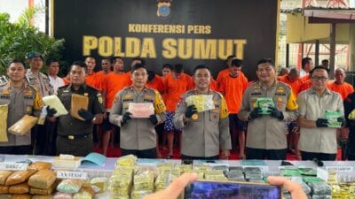Poldasu Ungkap 32 Kasus dan Sita 201 Kg Sabu, 272 Kg Ganja dan 40.000 Butir Ekstasi
