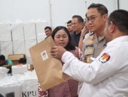 Kapolresta Deliserdang Tinjau dan Cek Gudang Logistik KPU