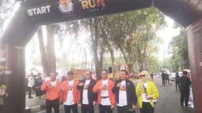KPU Sumut Gelar Fun Run Pilkada Serentak 2024