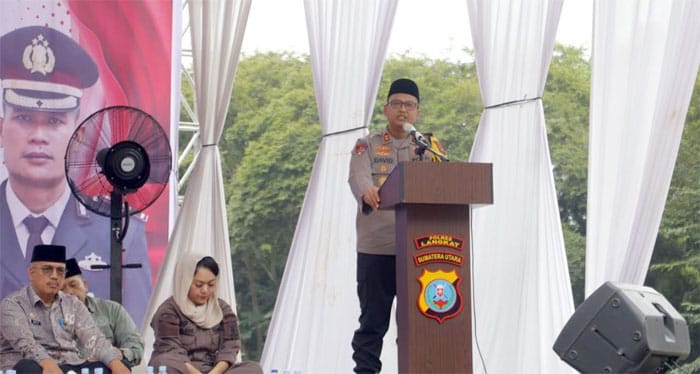 Polres Langkat Gelar Tablig Akbar Wujudkan Pilkada Aman dan Damai