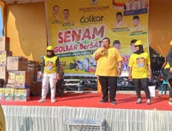 DPD Partai Golkar Labusel Gelar Senam Bersatu Bersama Rakyat Peringati HUT Ke-60