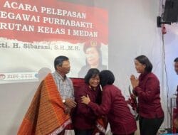 Rutan Kelas I Medan Gelar Pelepasan Pegawai Purnabakti