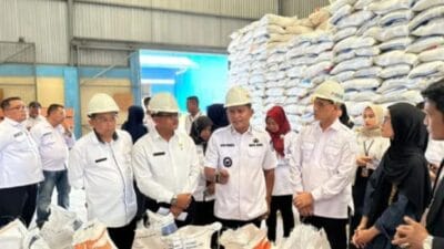 Wabup JFP Sambangi Bulog Lihat Stok Pangan