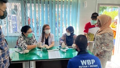 58 Warga Binaan Rutan Kelas I Medan Skrining HIV