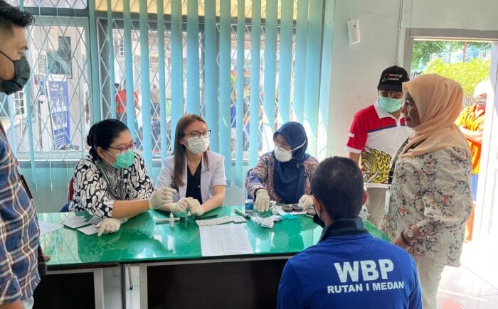 58 Warga Binaan Rutan Kelas I Medan Skrining HIV