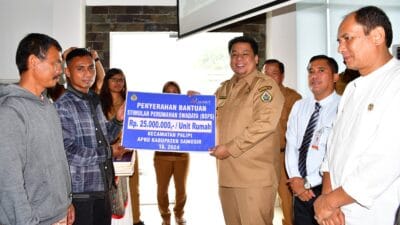 Bupati Samosir Alokasikan APBD Rp6,7 M untuk Bantuan Stimulan Perumahan Swadaya