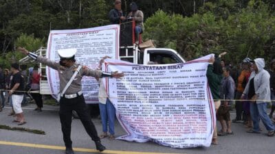 Polres Samosir Sukses Amankan Aksi Damai Keturunan OTRS