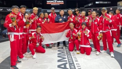 Polwan Polda Sumut Raih Medali Perunggu di World MMA Championship 2024