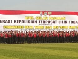 Polda Sumut Gelar Apel Pasukan Operasi Lilin Toba 2024 Amankan Nataru