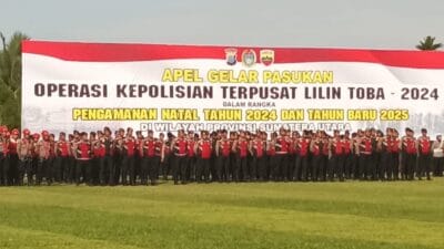 Polda Sumut Gelar Apel Pasukan Operasi Lilin Toba 2024 Amankan Nataru