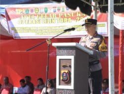 Kapolres Samosir Pimpin Apel Operasi Lilin Toba 2024