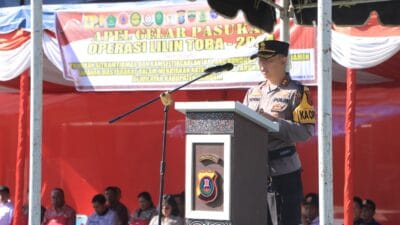 Kapolres Samosir Pimpin Apel Operasi Lilin Toba 2024