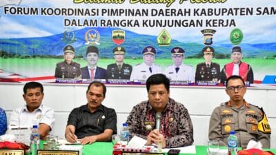 Bupati Samosir Bersama Forkopimda Kunker Bahas Strategis Sambut Nataru