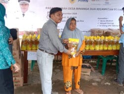 PT STA Gelar Pasar Murah di Desa Binanga Dua, Siapkan 2 Ton Minyak Goreng