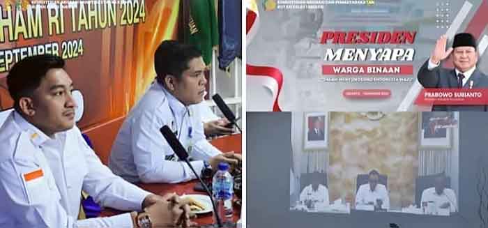 Rutan Kelas I Medan Ikuti Persiapan Pelaksanaan 'Presiden Menyapa Warga Binaan'