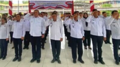 Rutan Kelas I Medan Ikuti Apel Bersama Awal Tahun 2025