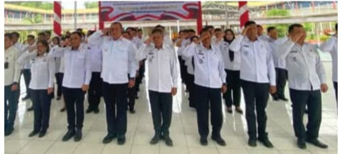 Rutan Kelas I Medan Ikuti Apel Bersama Awal Tahun 2025