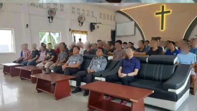 Rutan Kelas I Tanjung Gusta Medan Beserta Warga Binaan Ikuti Natal Nasional Bersama