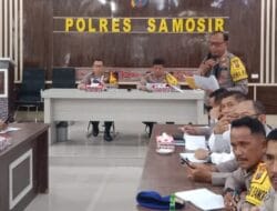 Polres Samosir Gelar Anev Gangguan Kamtibmas 2024