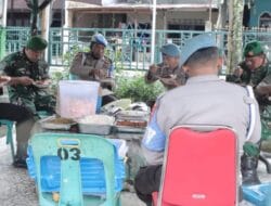Polres Samosir dan Koramil 03/Pangururan Perkokoh Sinergitas