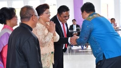 Bupati Samosir Hadiri Pisah Sambut Praeses Distrik VII