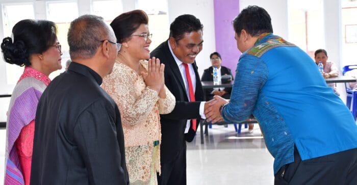 Bupati Samosir Hadiri Pisah Sambut Praeses Distrik VII
