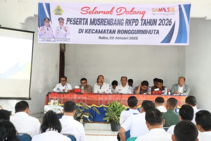 Susun RKPD 2026, Sekdakab Samosir Buka Musrenbang Tingkat Kecamatan