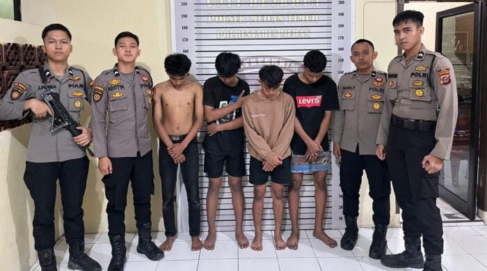 Polisi Bertindak Cepat, 4 Pelaku Geng Motor Diamankan
