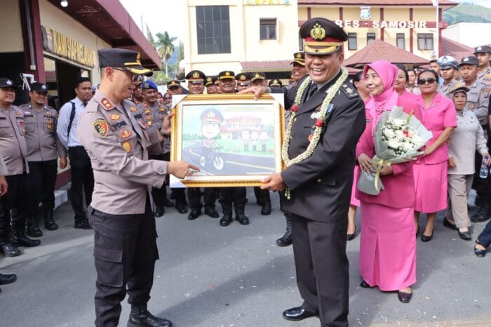 Upacara Purnabakti Kabag Ren Polres Samosir Berlangsung Khidmat