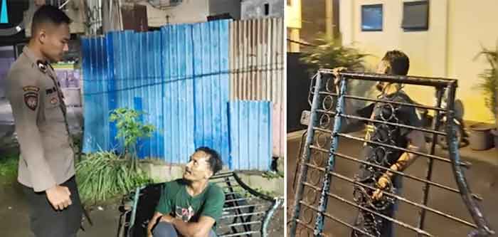 Polisi Tangkap Pencuri Pagar Besi di Medan