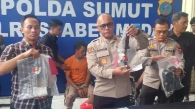 Jatanras Polrestabes Medan Tembak Perampok Sadis Gorok Leher Driver Ojol