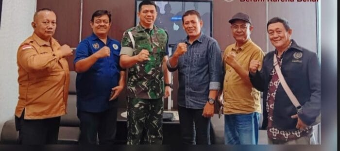 Asosiasi Libas P2 LH-K Green Batu Bara Silaturahmi ke Komandan Denpom I/5 Medan