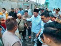 Pascakebakaran, Pj Bupati dan Bupati Batu Bara Terpilih Jenguk dan Berikan Santunan