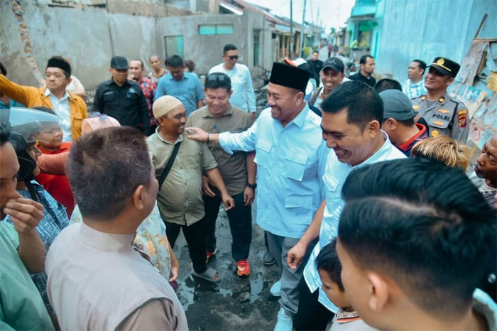 Pascakebakaran, Pj Bupati dan Bupati Batu Bara Terpilih Jenguk dan Berikan Santunan